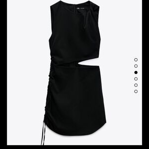 Zara Sexy Black Cutout Dress